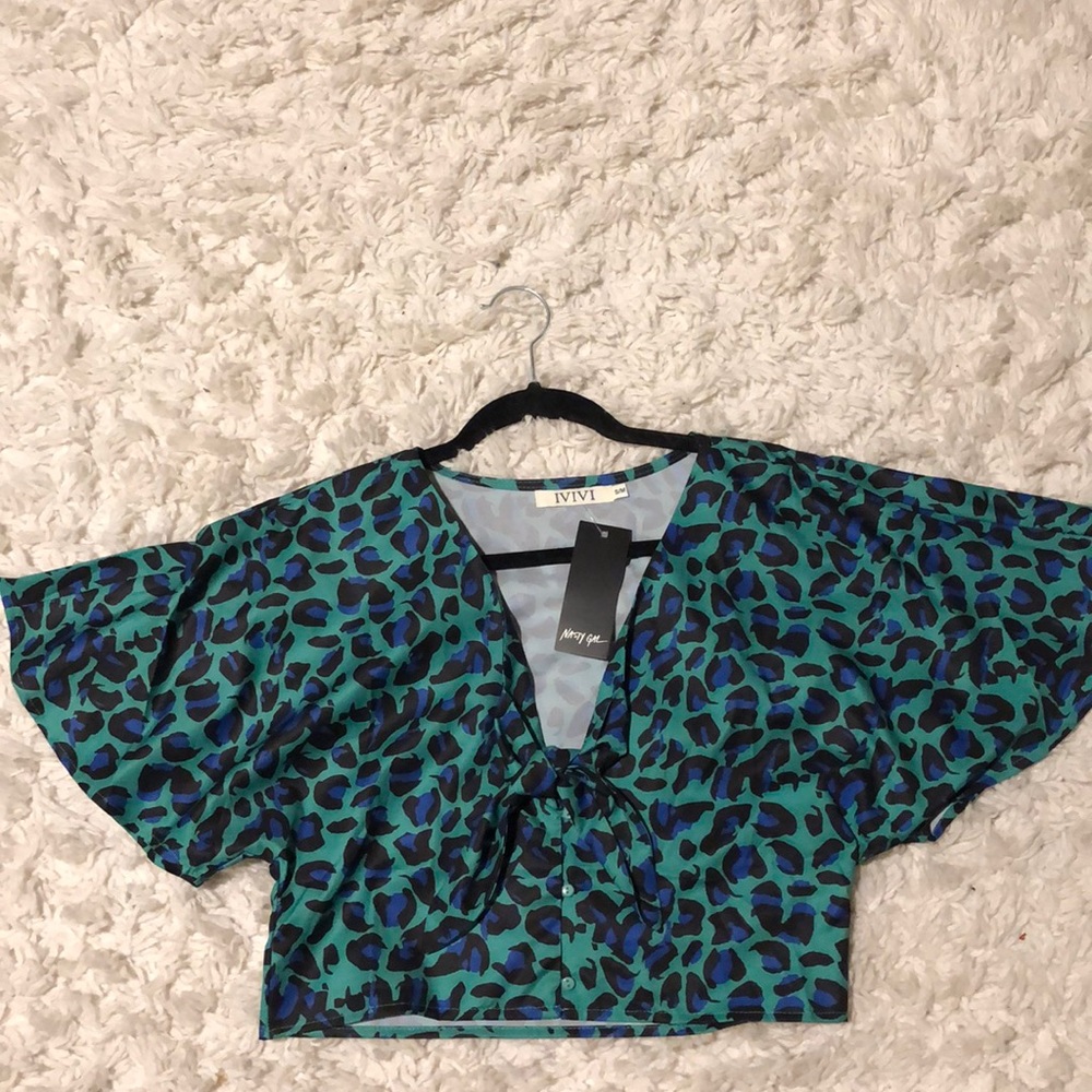 Cheetah cropped top